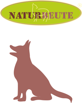 Bild zeigt das Naturbeute Logo mit Hund